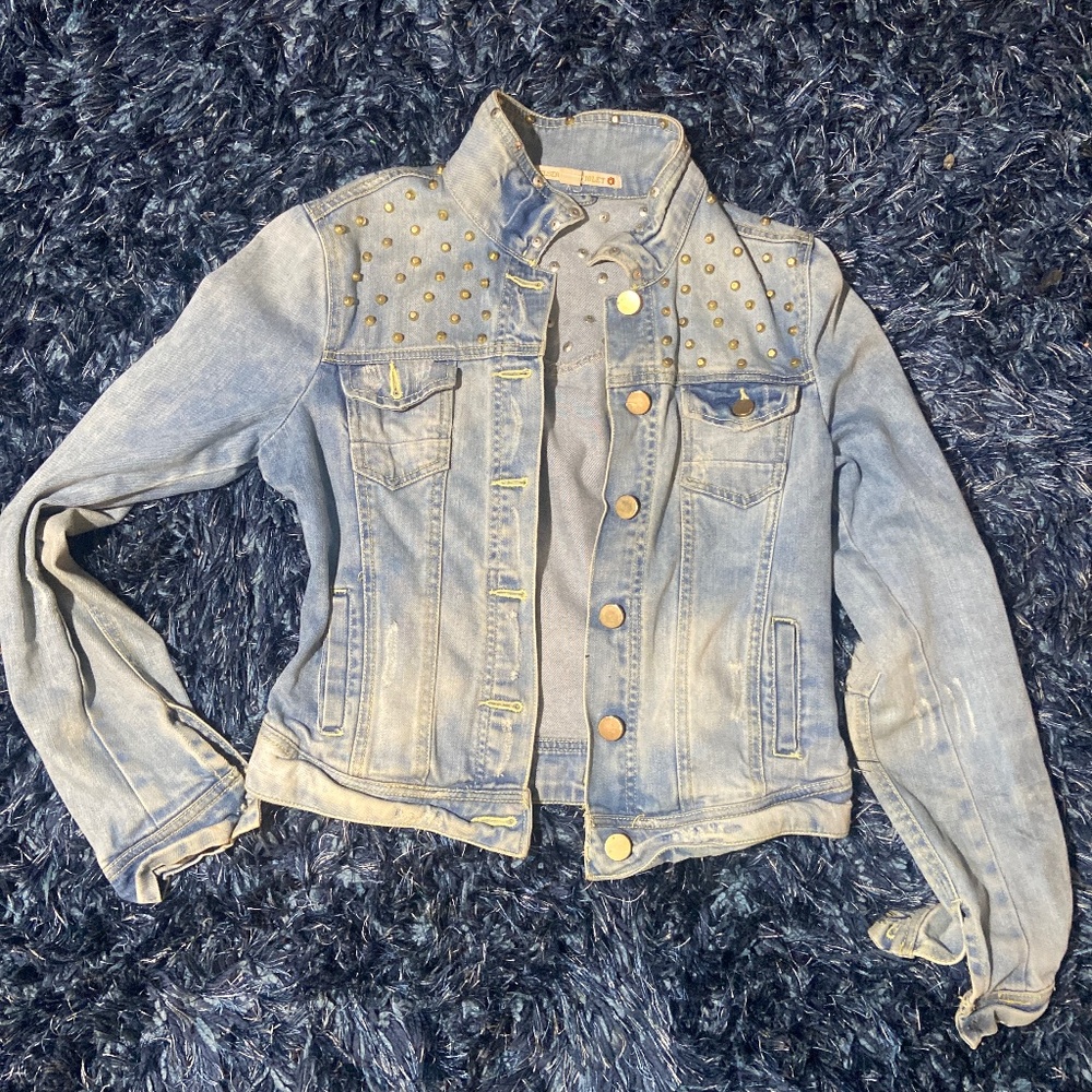 Jean studded jacket